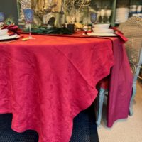 Tafelkleed Malva Rood - Afbeelding 2