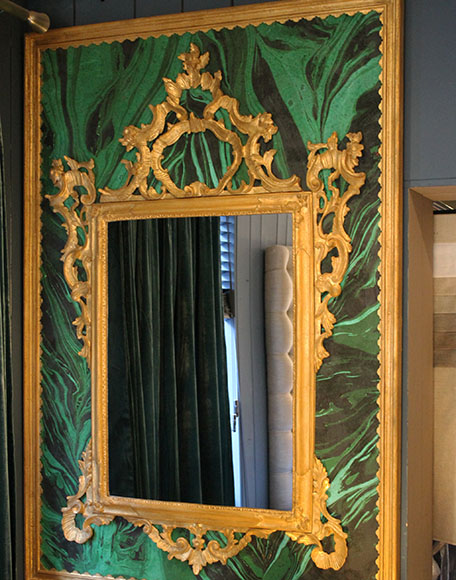 Handmade 2 classic mirror den haag interieurwinkel spiegel malachiet frederik premier