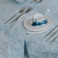 Servet Charlotte blauw