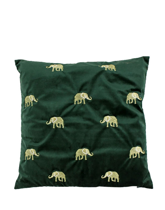 Kussen groen met olifantjes Frederik Premier 03062020
